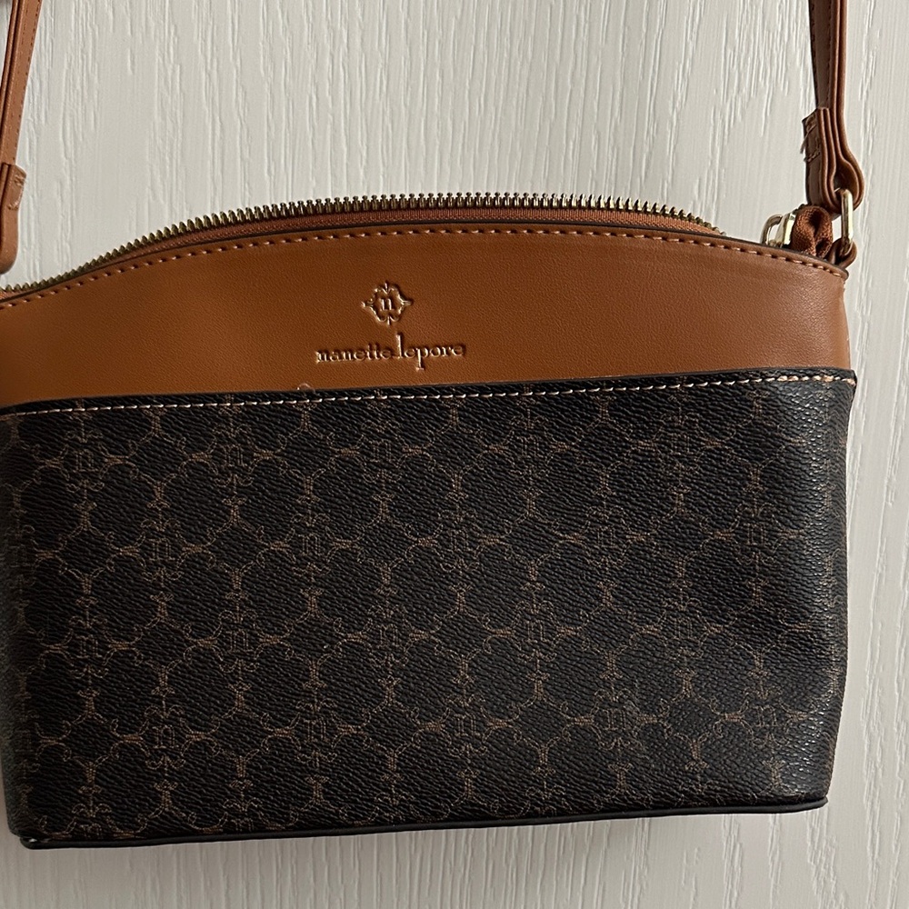 Nanette Lepore Brown and Black Crossbody Bag